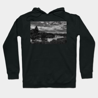 Art is Just Another Form of Screaming - Greyscale landscape Hoodie